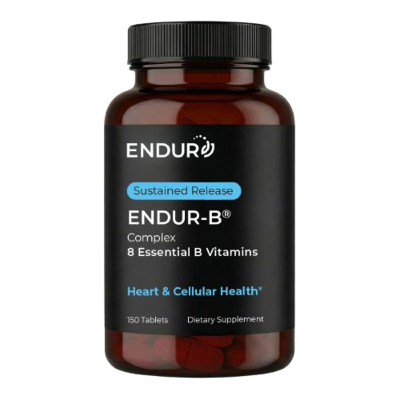 ENDUR-B® Complex Sustained Release B-Vitamin Formula, 150 Tablets | All 8 B vitamins, Thiamin Riboflavin Folate B12 Biotin, Energy metabolism, cGMP & UL-Certified, USA made