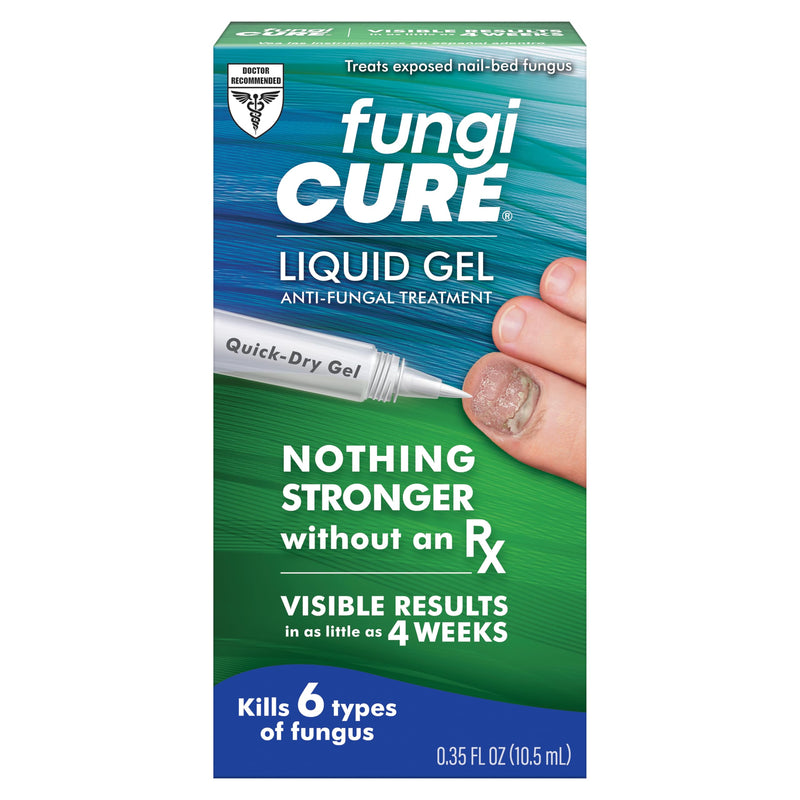 FUNGICURE Medicated Liquid Gel - Maximum Strength 0.35 Fluid Ounce | Cures fungal infections & kills 6 types of fungus. Clinically proven clotrimazole 1%. Easy, precise, no-mess application.