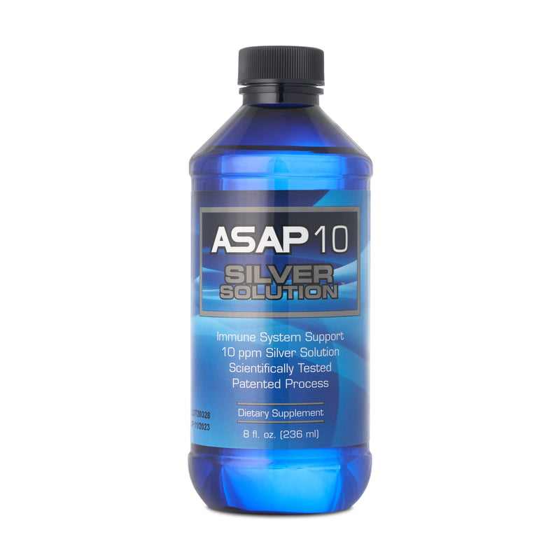 [Australia] - American Biotech Labs - ASAP 10 Silver Solution - Immune System Support, 10 Ppm Colloidal Silver Liquid Silver Solution Daily Immune Support Supplement with Silversol Technology - 8fl Oz 