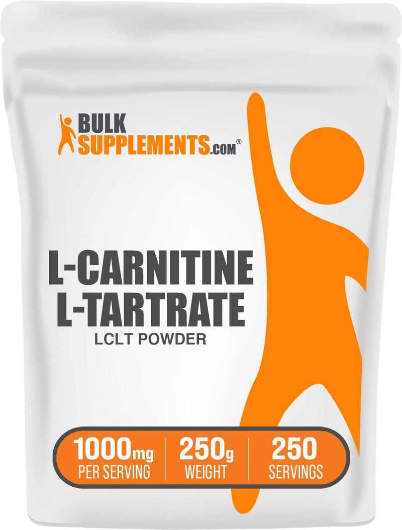 [Australia] - BulkSupplements.com L-Carnitine Tartrate Powder - Carnitine Supplement, L-Carnitine L-Tartrate, L Carnitine 1000mg - Unflavored & Gluten Free, 1000mg per Serving, 250g (8.8 oz) (Pack of 1) 250 Servings (Pack of 1) 