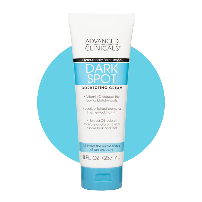 Advanced Clinicals Dark Spot Vitamin C Cream For Face, Hand & Body Lotion, Anti Aging Therapeutic Skin Care Moisturizer Lotion Reduces Appearance Of Age Spots, Blotchy Skin, & Wrinkles, Large 8 Fl Oz 8 Ounce (Pack of 1) Dark Spot Reducer Cream