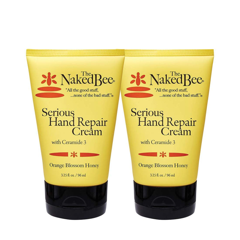 [Australia] - The Naked Bee Orange Blossom Honey with Ceramide 3, Serious Hand Repair Cream Lotion - 2 Pack 3.25 Fl Oz (Pack of 2) 