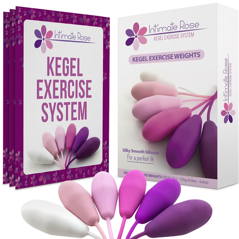 Kegel Exercise System - Pelvic Floor Exercises, Kegel Balls Weights | Set of 6 Premium Silicone Kegel Exercise Weights & Control with Training Kit for Women: Beginners & Advanced (Pack of 1) Basic Kegel Set