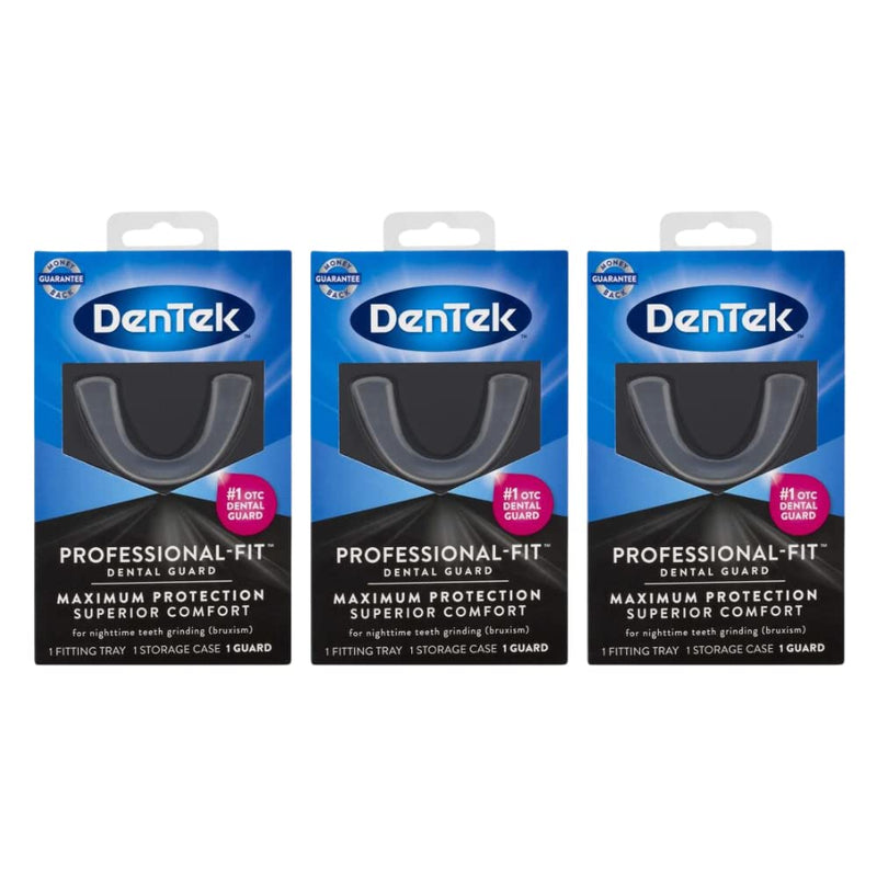 [Australia] - DenTek Professional-Fit Dental Guard for Nighttime Teeth Grinding, 1 Count, (Pack of 3) 
