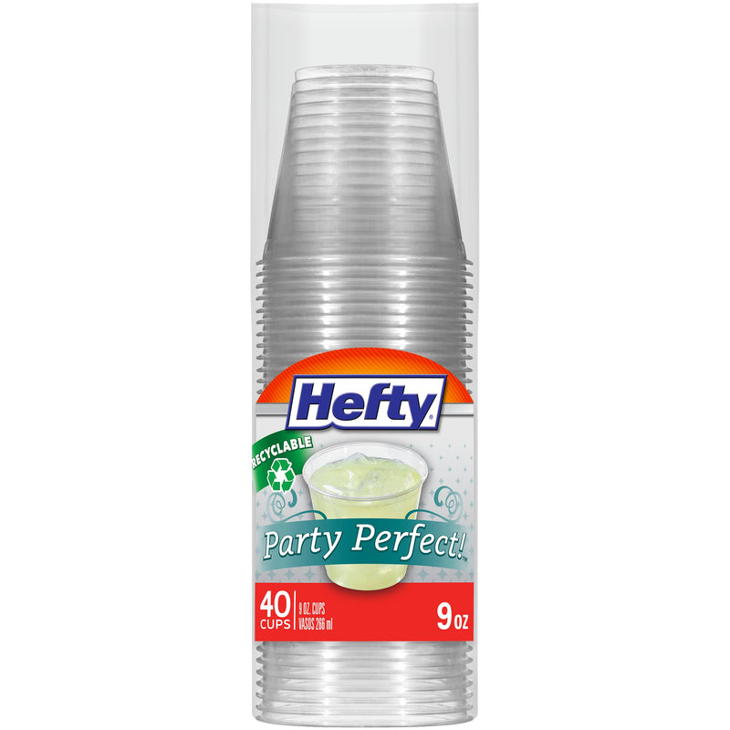 [Australia] - Hefty Deluxe Clear Plastic Party Cups (9 Ounce, 40 Count) 40 Count (Pack of 1) 