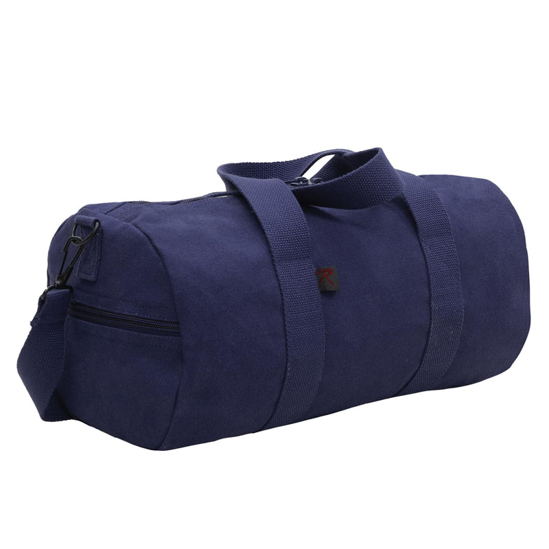 Rothco Heavy-Duty Canvas Shoulder Duffle Bag - Rugged Travel Gym Gear Equipment Bag 19 Inches Navy Blue
