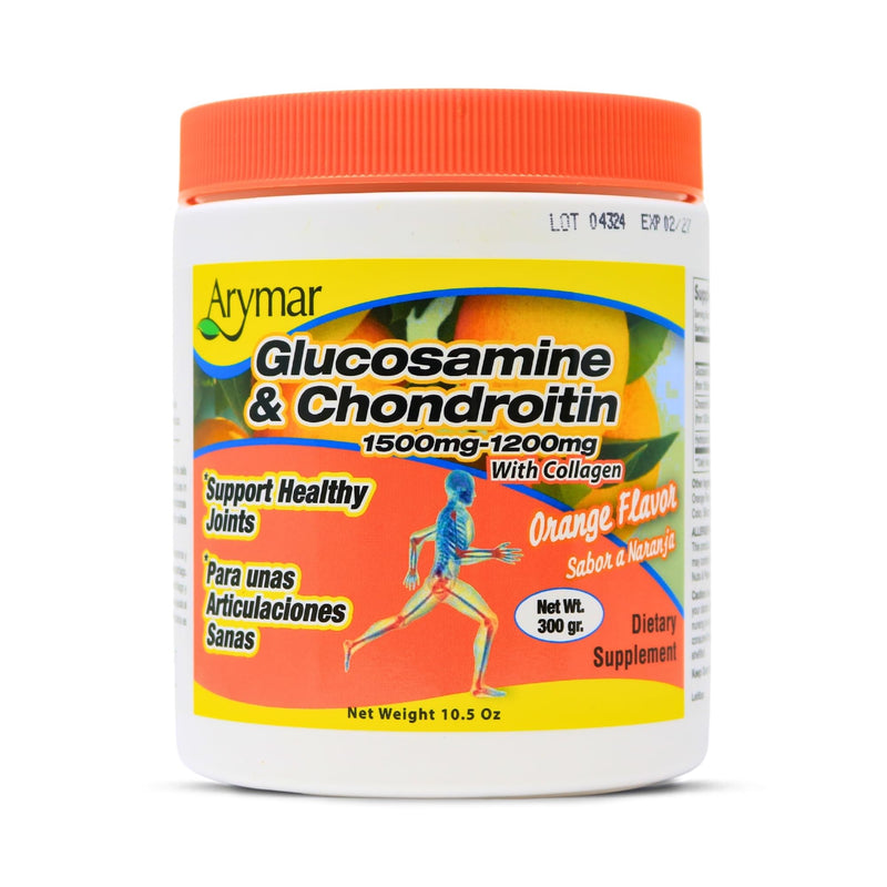 [Australia] - Glucosamine & Chondroitin 1500mg-1200mg with Collagen, Supports Joint Health, Orange Flavor (30.5 Oz/Pack of 1) 