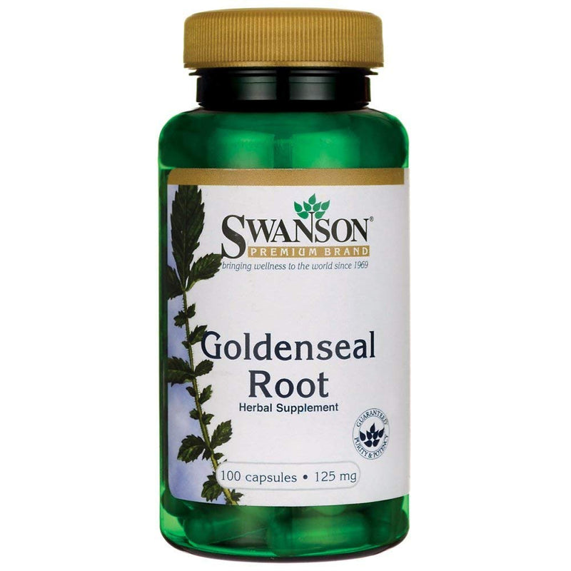 [Australia] - Swanson GOLDENSEAL Root 125 MG 100 CAPS 