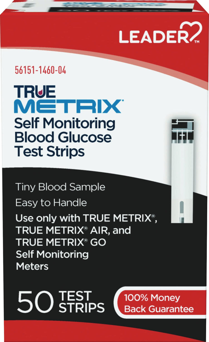 [Australia] - Leader True Metrix Self Monitoring Blood Glucose Test Strips, 50 Count Per Box - 4 Boxes 