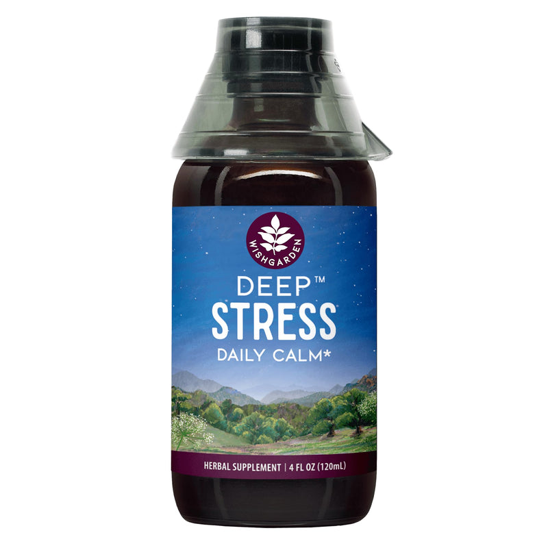 [Australia] - WishGarden Herbs Deep Stress with Ashwagandha - Plant-Based Liquid Herbal Adrenal Support Supplement with Ashwagandha Root and Powerhouse Adaptogens for Stress Relief, Fast-Acting Stress Tincture, 4oz 4 Fl Oz (Pack of 1) 