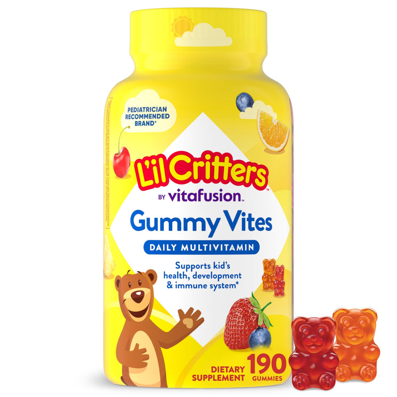 L'il Critters Gummy Vites Kids Multivitamin | 190 Gummies 190 Count (Pack of 1)