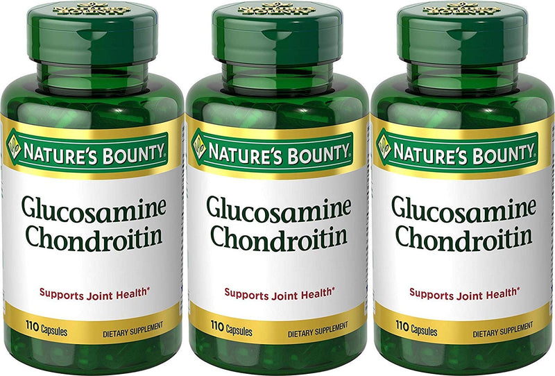 [Australia] - Nature's Bounty Glucosamine Chondroitin Complex, 110 Count (Pack of 3) Unflavored 110 Count (Pack of 3) 