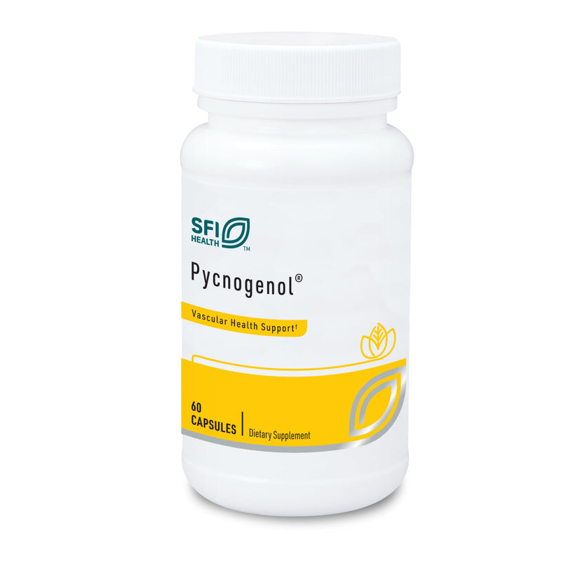 [Australia] - Klaire Labs SFI Health Pycnogenol 50 mg - Hypoallergenic Antioxidant Supplement with French Maritime Pine Bark Extract - Gluten-Free, Soy-Free 50mg Pycnogenol Extract (60 Capsules) 