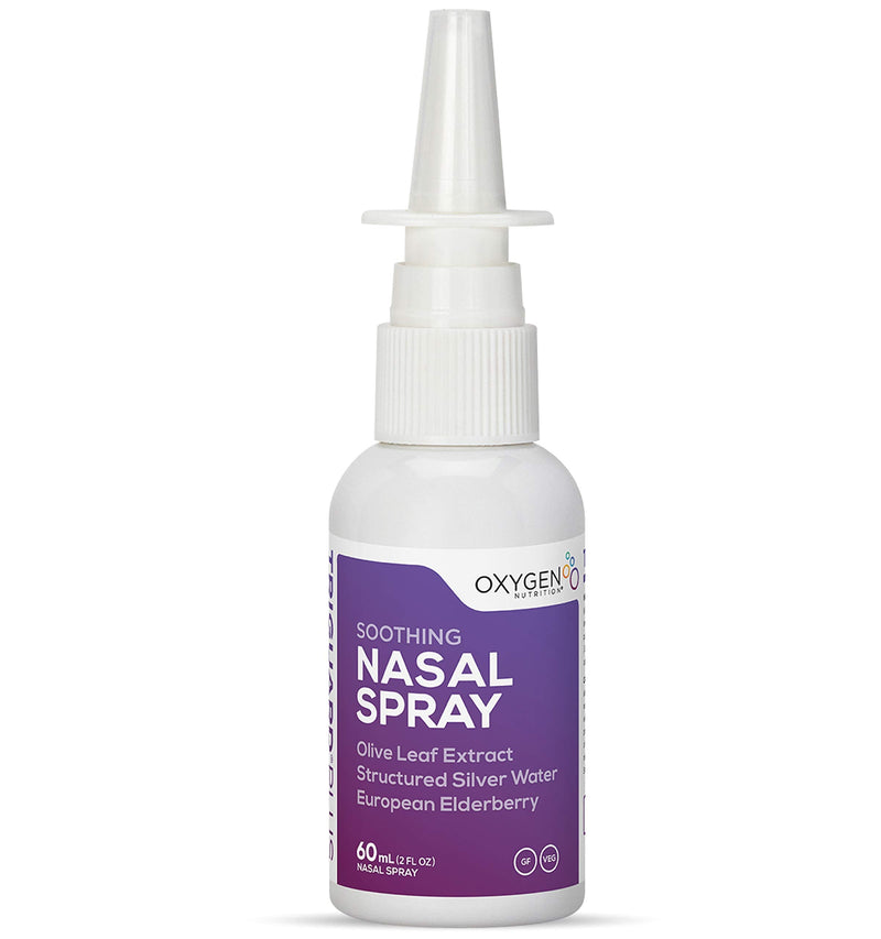[Australia] - TriGuard Plus Colloidal Silver Nasal Spray with Olive Leaf Extract & Elderberry Extract | Sinus Treatment, Nose Spray & Immune System Booster 2 oz / 60ml, Made in USA 