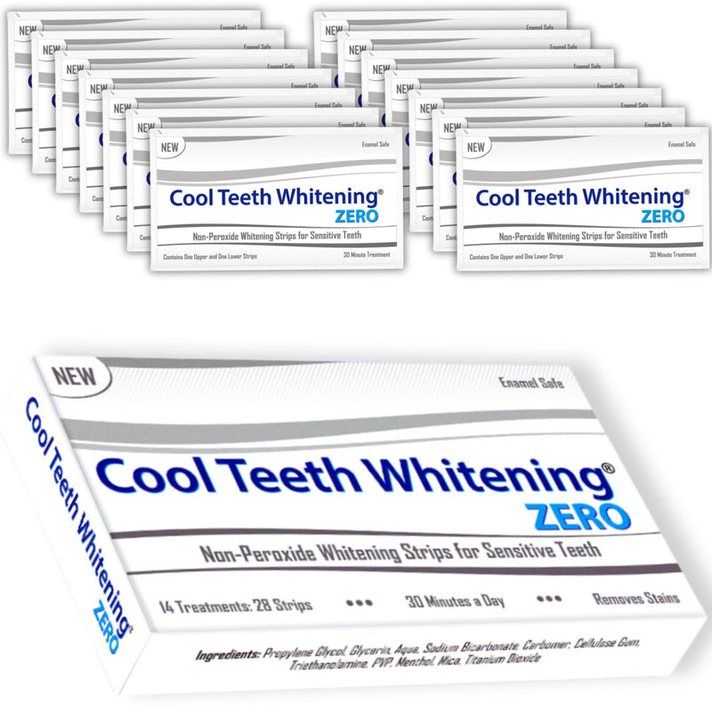 Natural Teeth Whitening Strips – Enamel Safe Gentle Whitening for Sensitive Teeth, Vegan-Friendly White Strips Without Peroxide or Bleach, 14-Day Treatment with 28 Count Supply