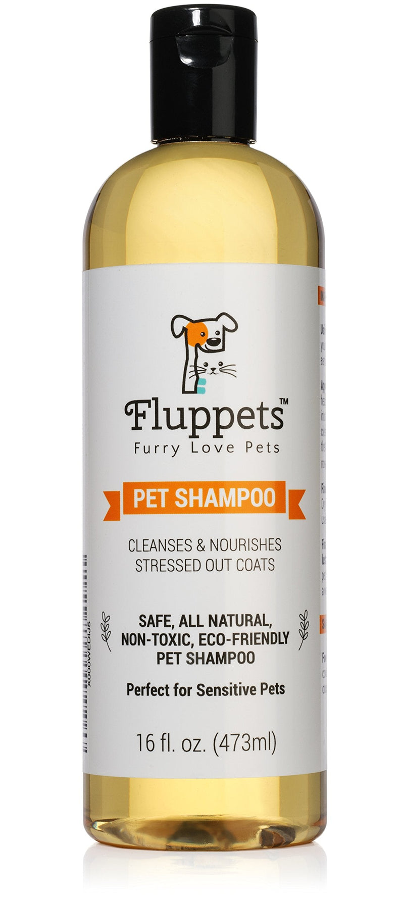 Certified Organic Pet Shampoo Natural Hypoallergenic Non Toxic For Sensitive Itchy Skin For Dogs, Cats, Puppies, Guinea Pigs and Rabbits. Concentrated Formula 16 Ounce - PawsPlanet Australia