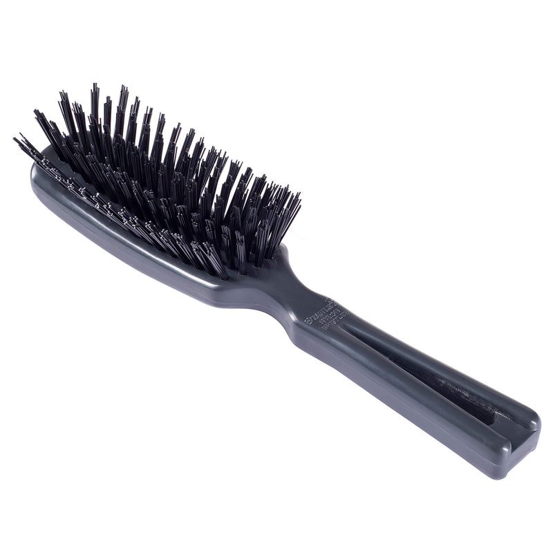 Stanley Commander for Her Hairbrush – Detangling Brush for Wet or Dry Hair – Nylon Bristles Reduce Frizz – Scalp Massager Hair Brush for Thick, Thin, Curly, Straight Hair (Black) Black