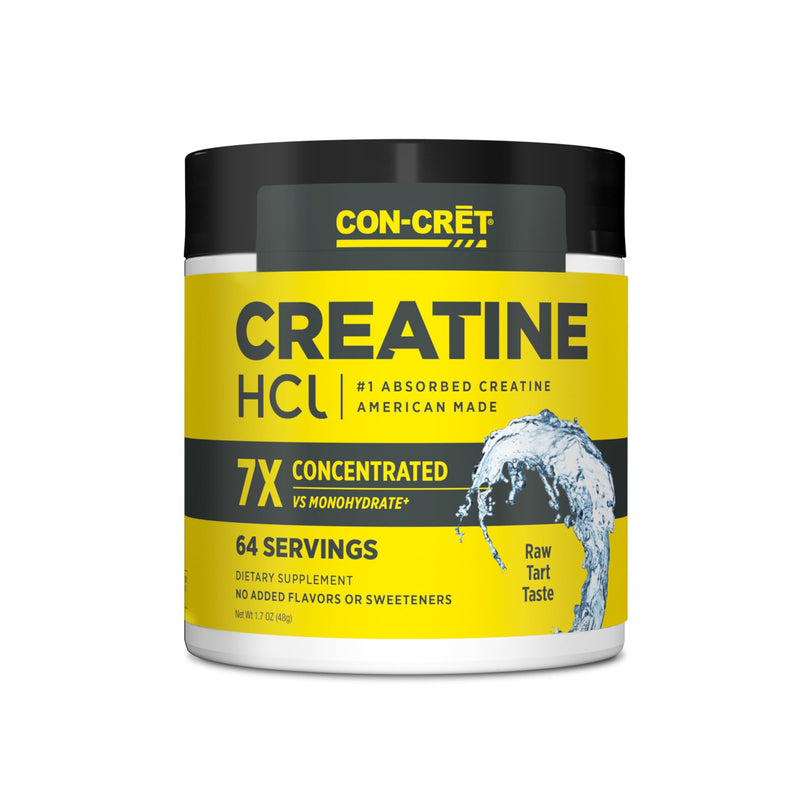[Australia] - Creatine HCl Powder | Supports Muscle, Cognitive, and Immune Health | Unflavored Creatine (64 Servings) Raw Unflavored 64 Servings (Pack of 1) 