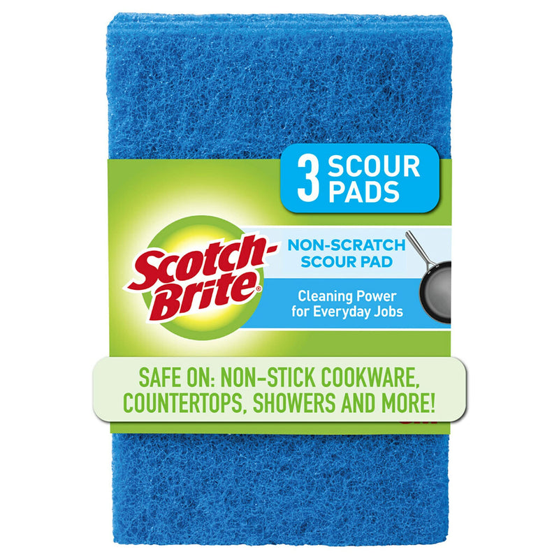 [Australia] - Scotch-Brite Non-Scratch Scour Pads, Scouring Pads for Kitchen and Dish Cleaning, 3 Pads 