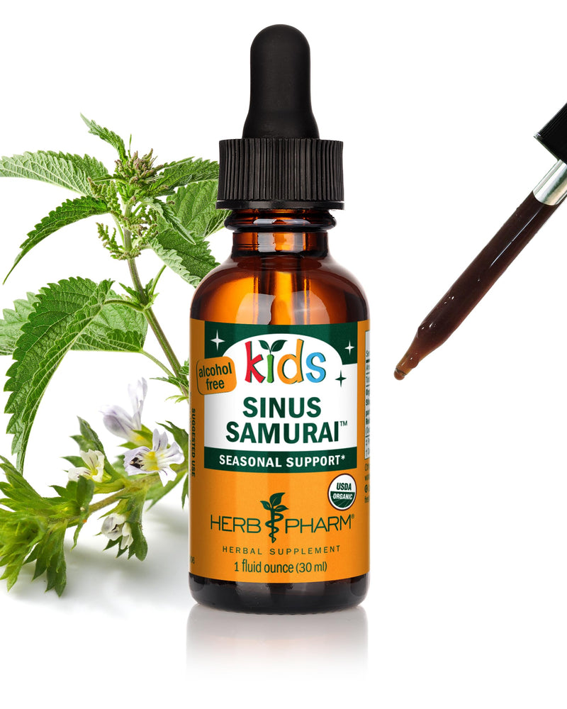 [Australia] - Herb Pharm Kids Certified- Alcohol-Free Sinus Samurai Liquid Herbal Formula, Organic, 1 Fl Oz 1 Fl Oz (Pack of 1) 