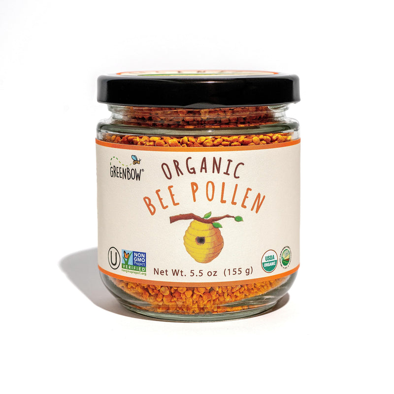 [Australia] - Greenbow Bee Pollen - 100% USDA Certified, Non-GMO, Halal, Kosher - Pure & Natural Superfood With Proteins, Vitamins & Minerals - Gluten Free - 155g 
