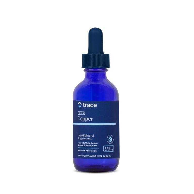 [Australia] - Trace Minerals Ionic Copper - Bone & Energy Support Supplement - Copper Supplement to Support Enzymatic Reactions - Liquid Supplement to Aid Healthy Connective Tissue - 2 fl oz (About 48 Servings) 