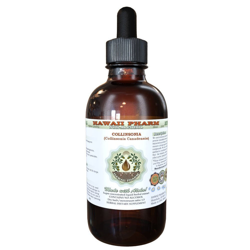 [Australia] - Collinsonia Alcohol-Free Liquid Extract, Collinsonia (Collinsonia Canadensis) Dried Root Glycerite Herbal Supplement 2 oz 