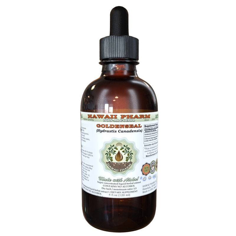 [Australia] - Hawaii Pharm Goldenseal Alcohol-FREE Liquid Extract, Organic Goldenseal (Hydrastis Canadensis) Dried Leaf Glycerite Natural Herbal Supplement 2 oz 2 Fl Oz (Pack of 1) 