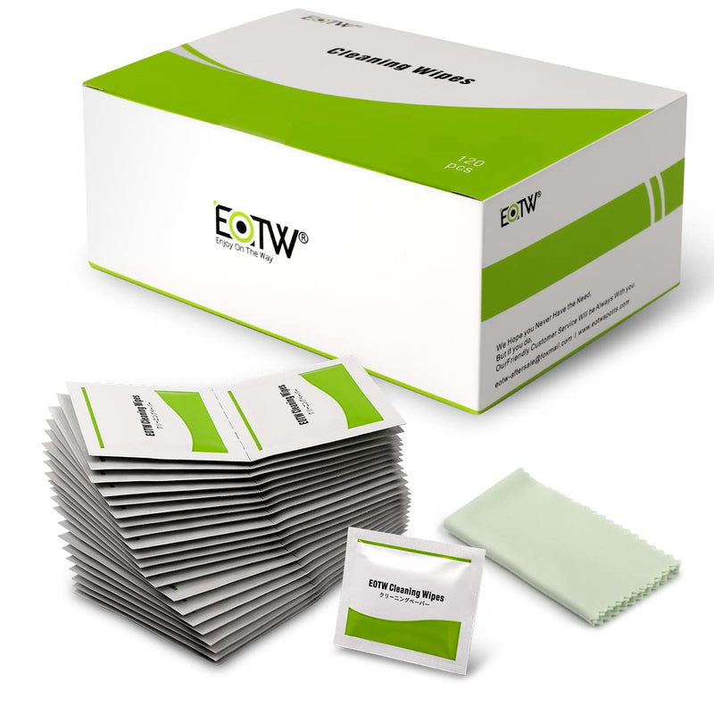 [Australia] - EOTW Computer Screen Wipes Individually Wrapped Pre-moistened Electronic Monitor Cleaner Cleaning for iPhone iPad Tablet PC Keyboard Laptop, Pack of 120 1 Count (Pack of 120) 