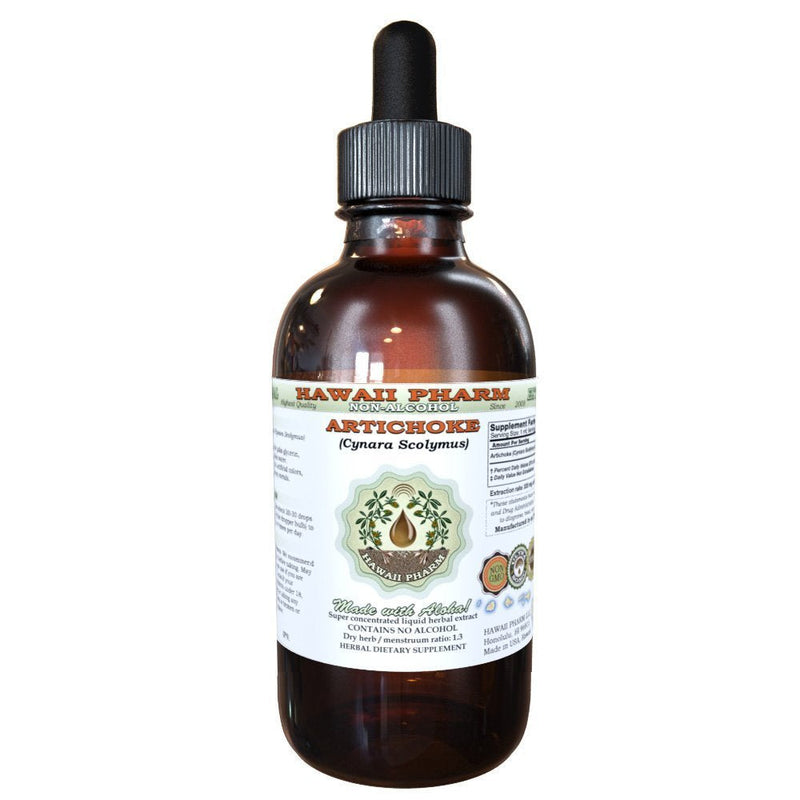 [Australia] - Artichoke Alcohol-Free Liquid Extract, Organic Artichoke (Cynara scolymus) Dried Leaf Glycerite Hawaii Pharm Natural Herbal Supplement 2 oz 2 Fl Oz (Pack of 1) 