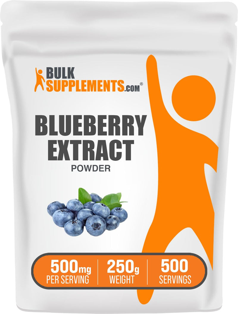 [Australia] - BulkSupplements.com Blueberry Extract Powder - Antioxidants Supplement - Smoothie Powder - Blueberry Extract for Baking - Anthocyanin Supplement - Wild Blueberry Powder (250 Grams - 8.8 oz) 1.1 Pound (Pack of 1) 