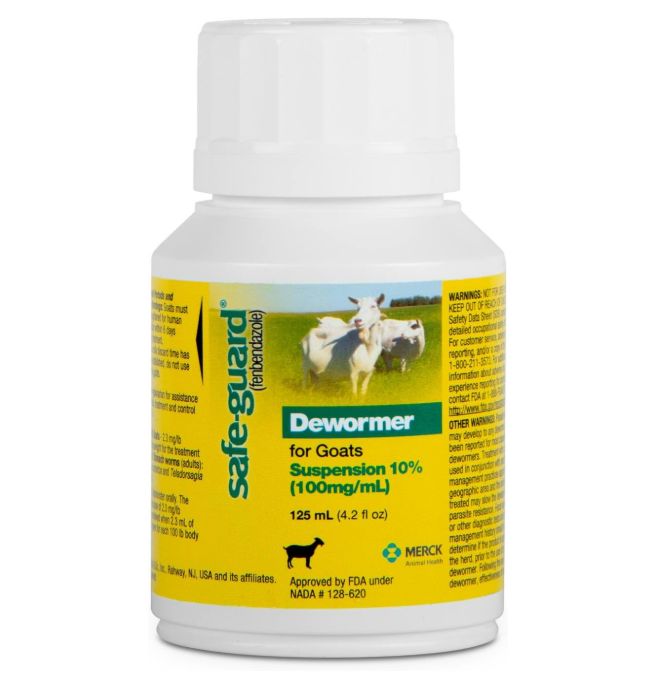 [Australia] - Safe-guard (Fenbendazole) Dewormer Liquid 125ml Merck Safe-Guard Goat Dewormer 