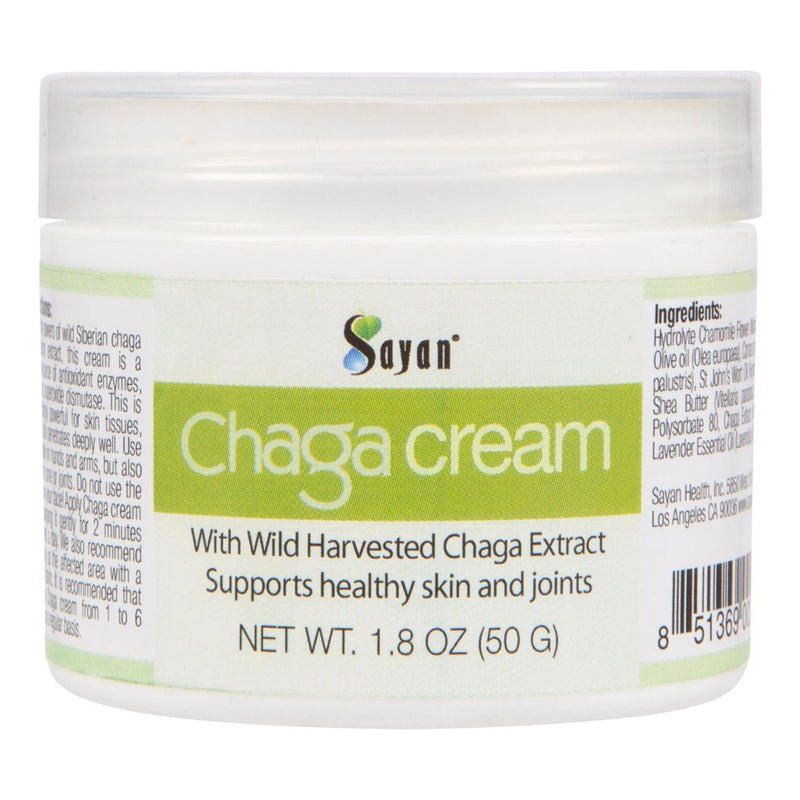 Siberian Chaga Body Cream 1.8 oz, Vitamin E and A, Shea Butter, Beeswax | Mushroom extract lotion rich in antioxidants, melanin and coconut oil with no added fillers Natural