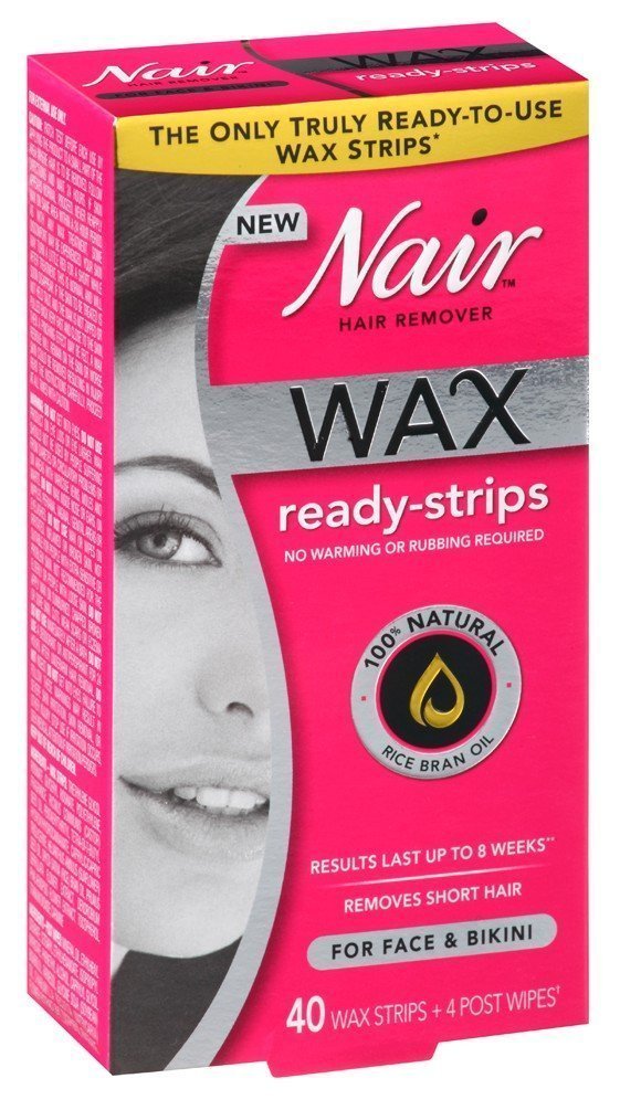 [Australia] - Nair Hair Remover Wax Ready-Strips 40 Count Face/Bikini (6 Pack) 