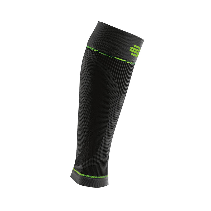 [Australia] - Bauerfeind Sports Compression Lower Leg Calf Sleeves (1 Pair) - Gradient Compression for Improved Blood Circulation in Legs - Air Knit Fabric Breathable, Durable, Washable (Black, Medium/Short) 