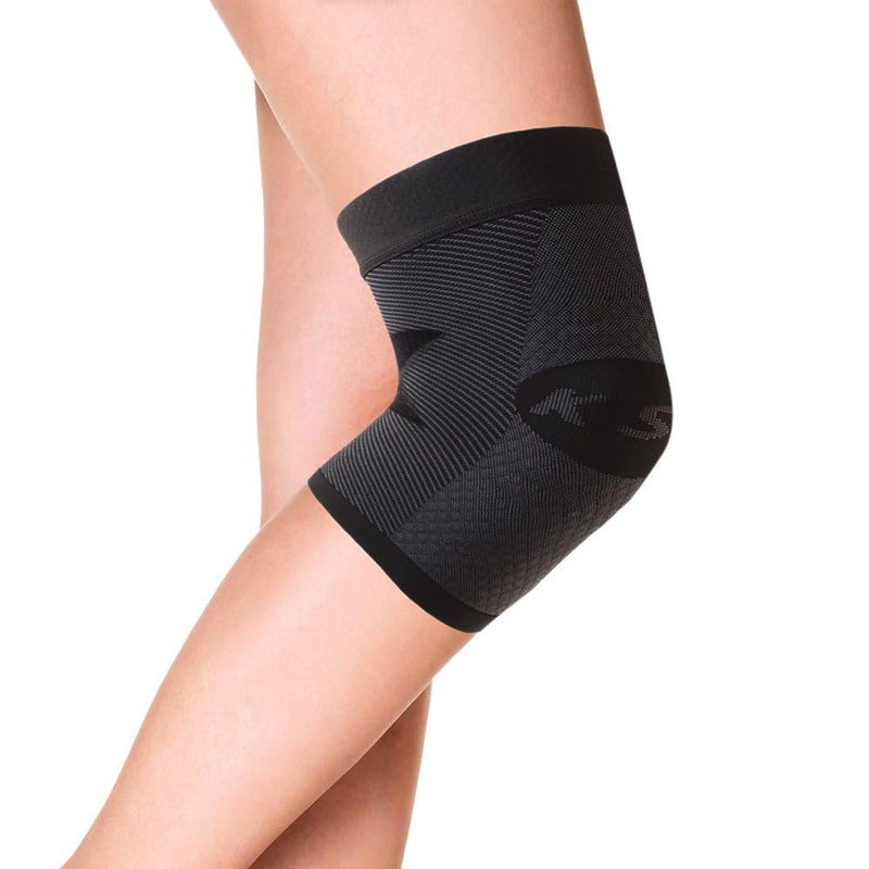 OrthoSleeve Compression Knee Brace/Sleeve for ACL, MCL, Injury Recovery, Meniscus Tear, knee pain, aching knees, patellar tendonitis & arthritis Black X-Large