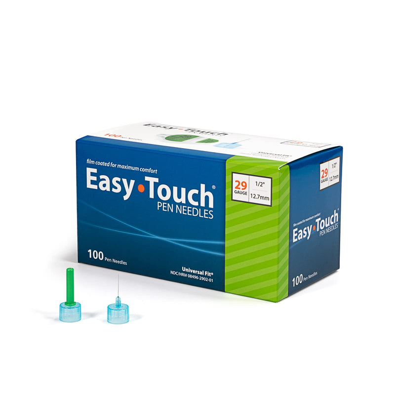 [Australia] - Easy Touch Insulin Pen Needles - 29G, 1/2-Inch (12.7mm), Box of 100 29G, 1/2" (12.7mm) 