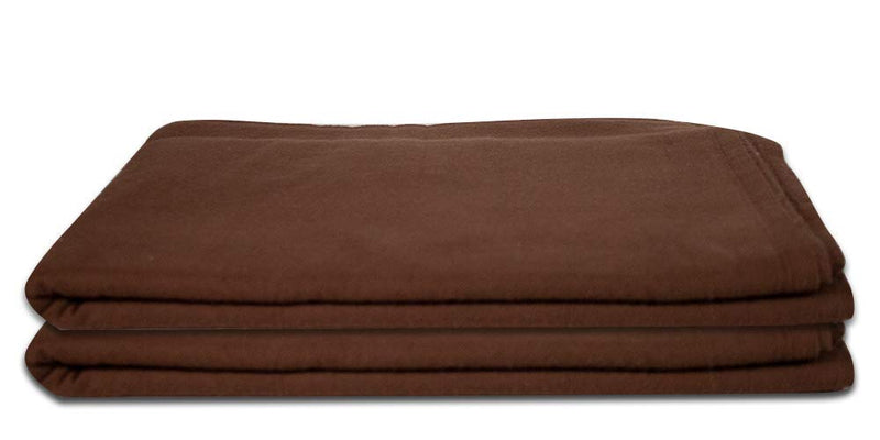 [Australia] - Deluxe Flannel Flat Massage Table Sheets by NRG - 100% Cotton Flannel Massage Linens - 160 GSM, 200 Thread Count - Soft Double Brushed Cotton - Oversized for Better Coverage - 63" x 100 Dark Chocolate 