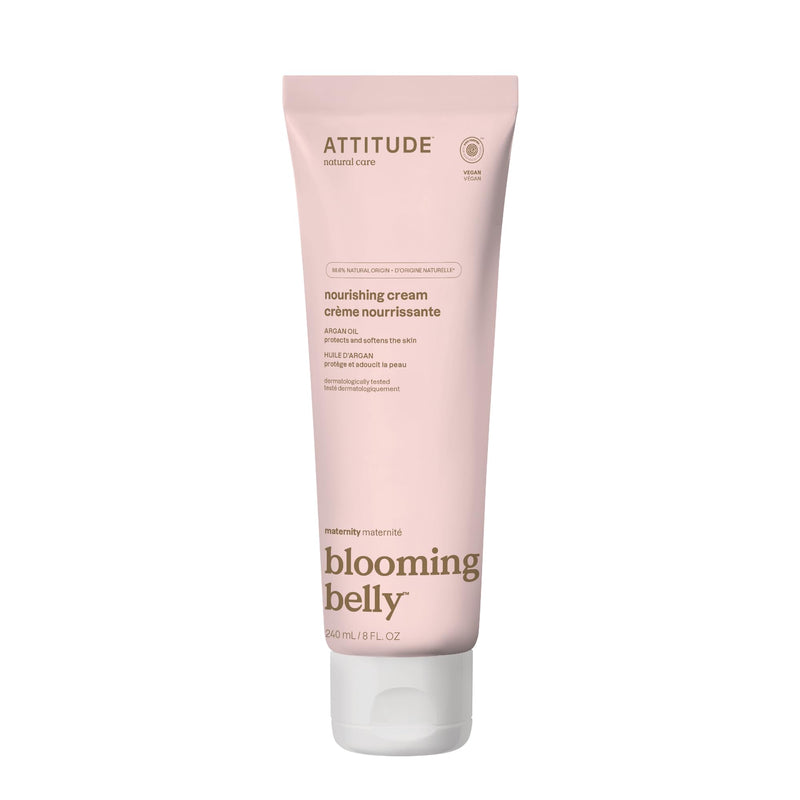 [Australia] - ATTITUDE Pregnancy Nourishing Body Cream, EWG Verified, Dermatologically Tested, Plant and Mineral-Based, Vegan Maternity Products, Argan Oil, 8 Fl Oz 8 Fl Oz (Pack of 1) 