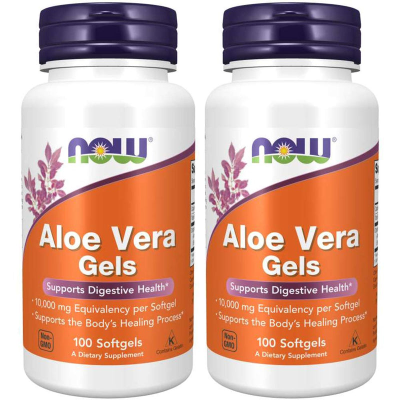 [Australia] - Now Foods Aloe Vera, 100 softgels 2 pack 