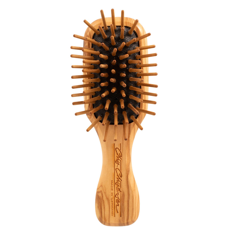 Chris Christensen Dog Brush, 20 mm Tiny Tot, Wood Pin Series, Groom Like a Professional, Readl Wood Pins, 100% Static-Free, Redistribute Natural Oils into Coat, Reduces Painful Pulling - PawsPlanet Australia