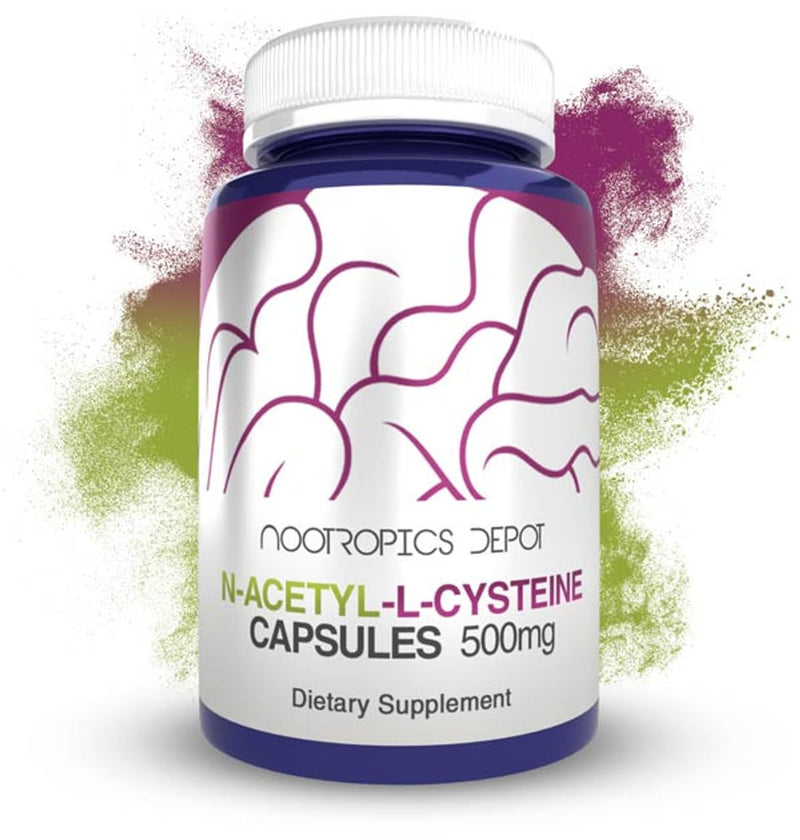 [Australia] - Nootropics Depot N-Acetyl L-Cysteine Capsules | 500mg | NAC | 180 Count | Supports Healthy Liver Function | Cellular Health | Glutathione Levels | Healthy Oxidation Levels 1 Count (Pack of 180) 