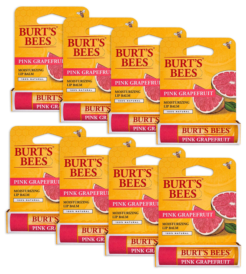 Burts Lip Balm Pnk Grpfrt Size .15 O Burts Bee Lip Balm - Pink Grapefruit - Pack of 8 0.15 Ounce (Pack of 8)