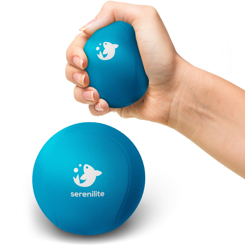 [Australia] - Serenilite Stress Balls for Adults, Squeeze Ball for Hand Therapy, Stress Ball, Hand Exercisers for Therapy & Grip Strengthening, Physical Therapy Balls, Hand Grip Strengthener. Blue Skies 