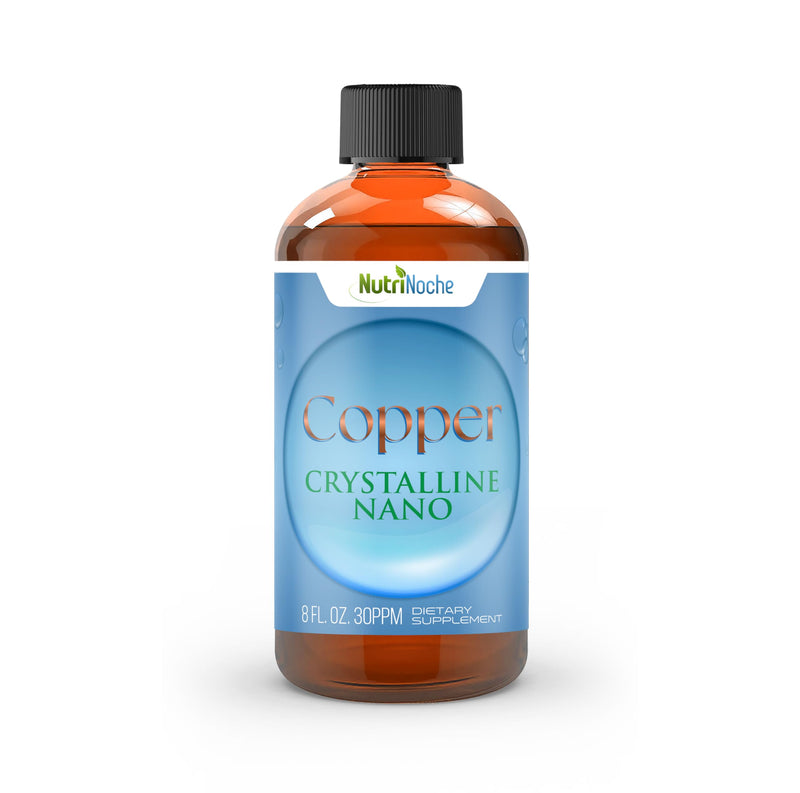 [Australia] - NutriNoche Liquid Colloidal Copper Supplement | 99.99% Ultra Pure Crystalline Nano Copper Particles | 30 ppm 8 Fl Oz (Pack of 1) 