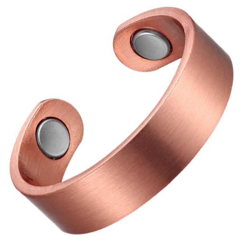 [Australia] - Elegant Women or Men's Ring Band in Solid Copper | Magnetic Therapy Ring by Earth Therapy by Earth Therapy 