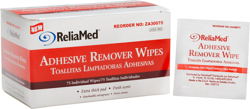 [Australia] - ZA30075 - ReliaMed Adhesive Remover Wipe 1-1/4 x 3 (75/Box) 