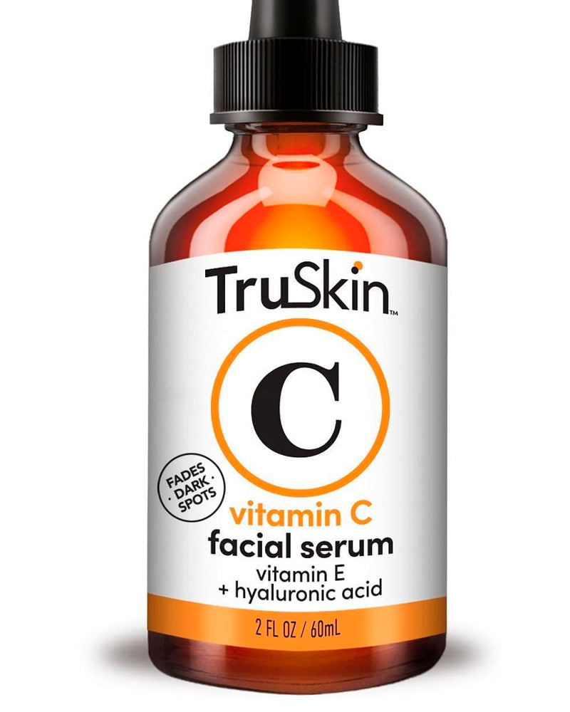 [Australia] - TruSkin Vitamin C Serum – Anti Aging Facial Serum with Vitamin C, Hyaluronic Acid, Vitamin E & More – Brightening Serum for Dark Spots, Even Skin Tone, Eye Area, Fine Lines & Wrinkles, 2 Fl Oz 2 Fl Oz (Pack of 1) 