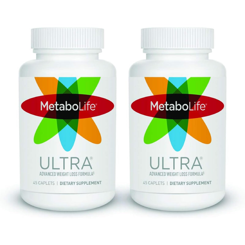 [Australia] - MetaboLife Ultra - Dietary Supplement - Hunger Supplement for Women & Men - 800 mg, 45 Caplets (2 Pack) 45 Count (Pack of 2) 