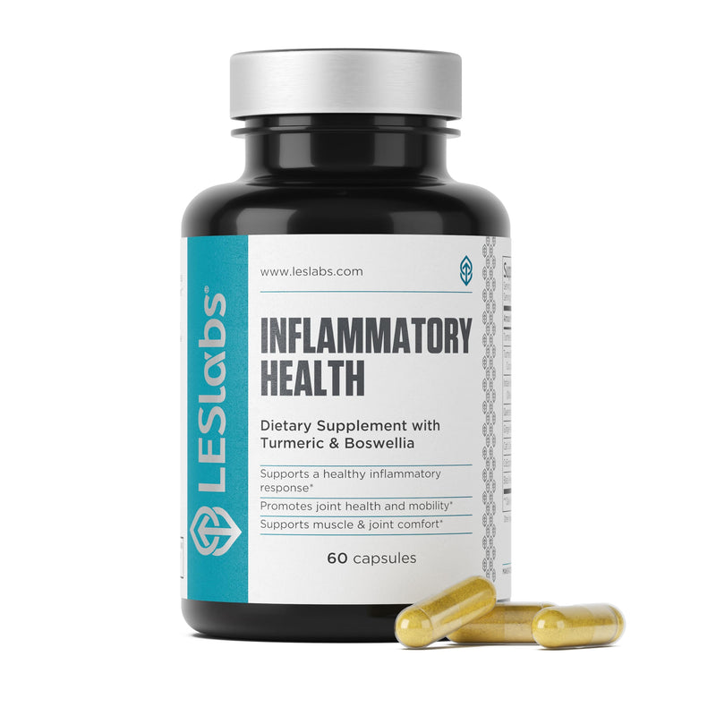 LES Labs Inflammatory Health Joint Support Supplement, 60 Capsules | Joint, Muscle & Mobility Support, Turmeric, Boswellia, Quercetin, Ginger, CoQ10, Muscle Relaxation & Recovery, Non-GMO